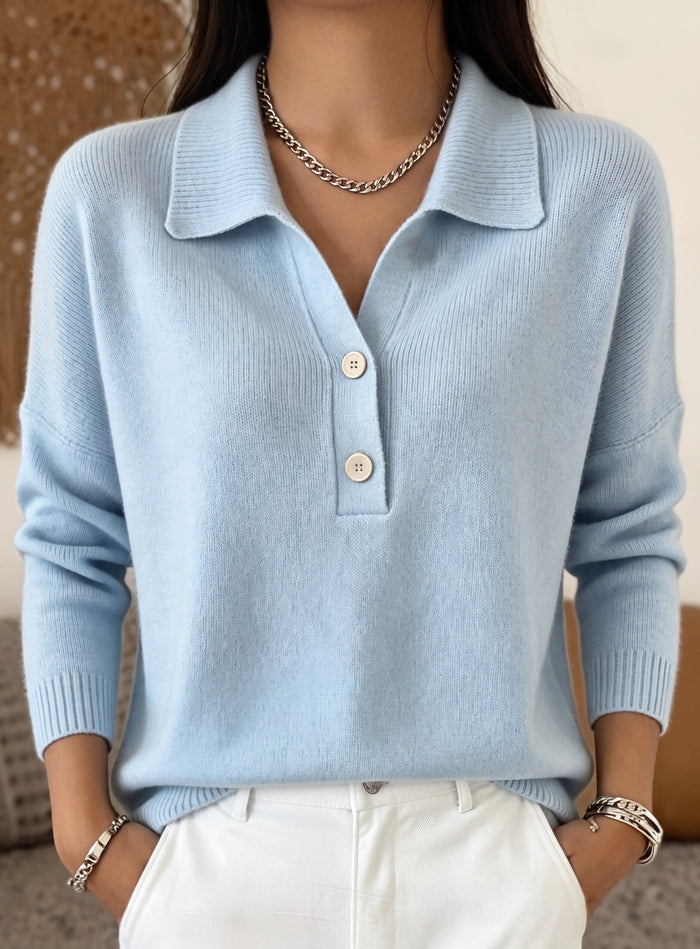 Iris | Pull élégant à col polo