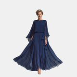 Émilie | Robe longue à volants en mousseline