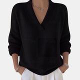 Régine | Pull ample à col V profond