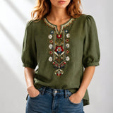 Marianne | Blouse d’été brodée