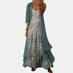 Ensemble de robe maxi élégante en deux pièces