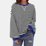 Léonie | Sweat ample à rayures rétro