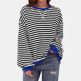 Léonie | Sweat ample à rayures rétro