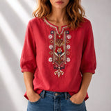 Marianne | Blouse d’été brodée