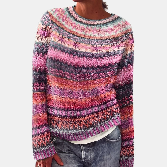 Pull Nordique Framboise