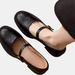 Delphine | Chaussures Mary Jane à petit talon carré