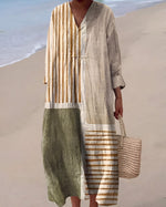 Annette | Robe aérienne à motif artistique