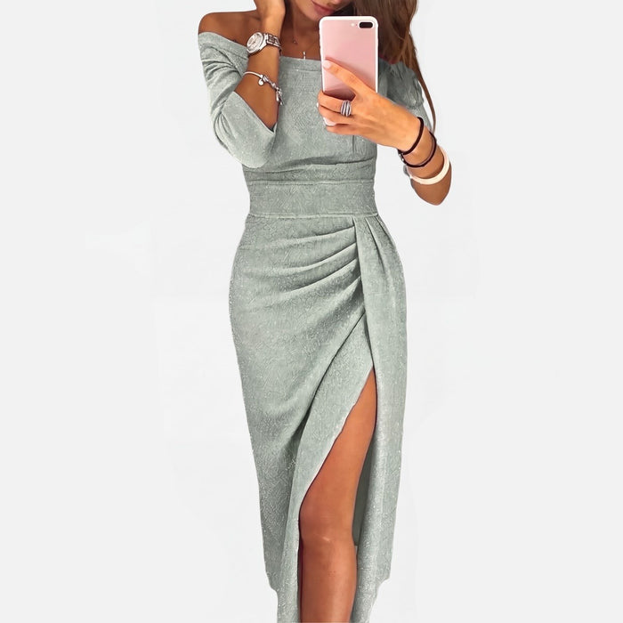 Léna | Robe élégante épaules dénudées