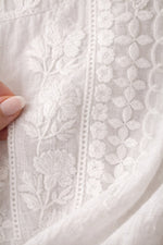 Corinne | Blouse à col rond et poignets élastiqués