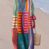 Annette | Robe aérienne à motif artistique