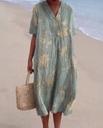 Annette | Robe aérienne à motif artistique