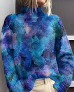 Colette | Tricot à col montant brodé d'animaux des bois