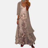 Ensemble de robe maxi élégante en deux pièces