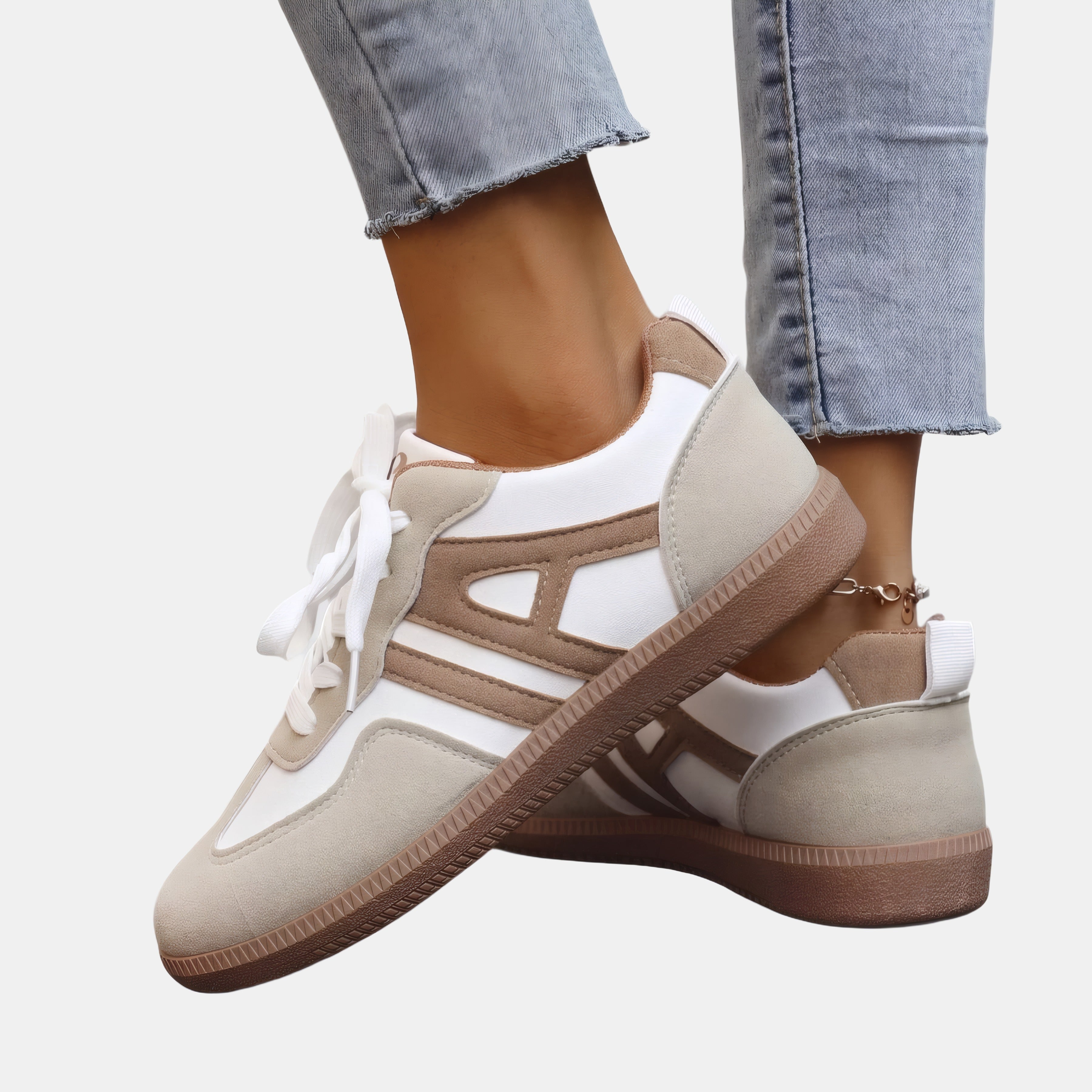 Héloïse | Baskets orthopédiques rétro à lacets