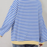 Solange | Sweat rayé à bords contrastés
