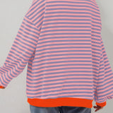 Solange | Sweat rayé à bords contrastés