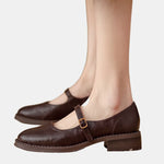 Delphine | Chaussures Mary Jane à petit talon carré