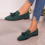 Angélique | Mocassins élégants à pompons confortables
