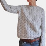 Coralie | Pull court moucheté à manches raglan