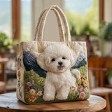 Sac Artisanal Matelassé - Chien Enchanté
