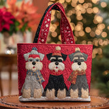 Sac Artisanal - Trois Schnauzers de Noël