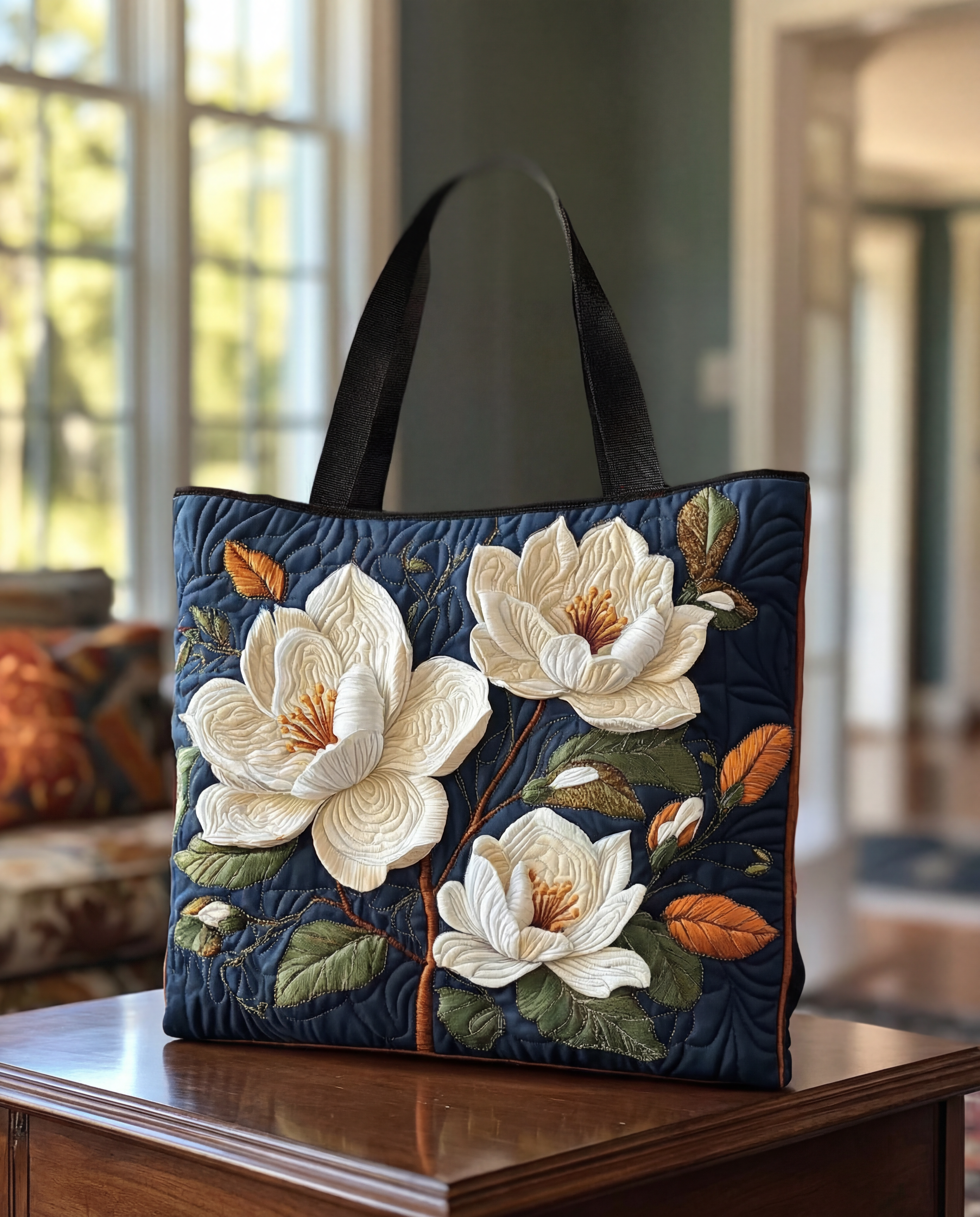 Sac Artisanal Matelassé - Magnolia Délicat