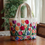 Sac Artisanal Matelassé - Jardin de Tulipes