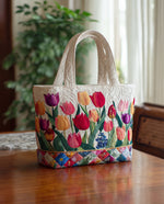 Sac Artisanal Matelassé - Jardin de Tulipes