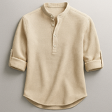 TEXTURED COTTON SHIRT FOR MEN