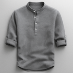TEXTURED COTTON SHIRT FOR MEN