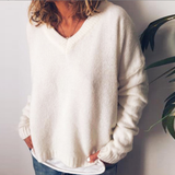 Lucienne | Pull ample chiné à col V