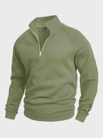 Kelvin | Stylish zip-up jumper with stand-up collar