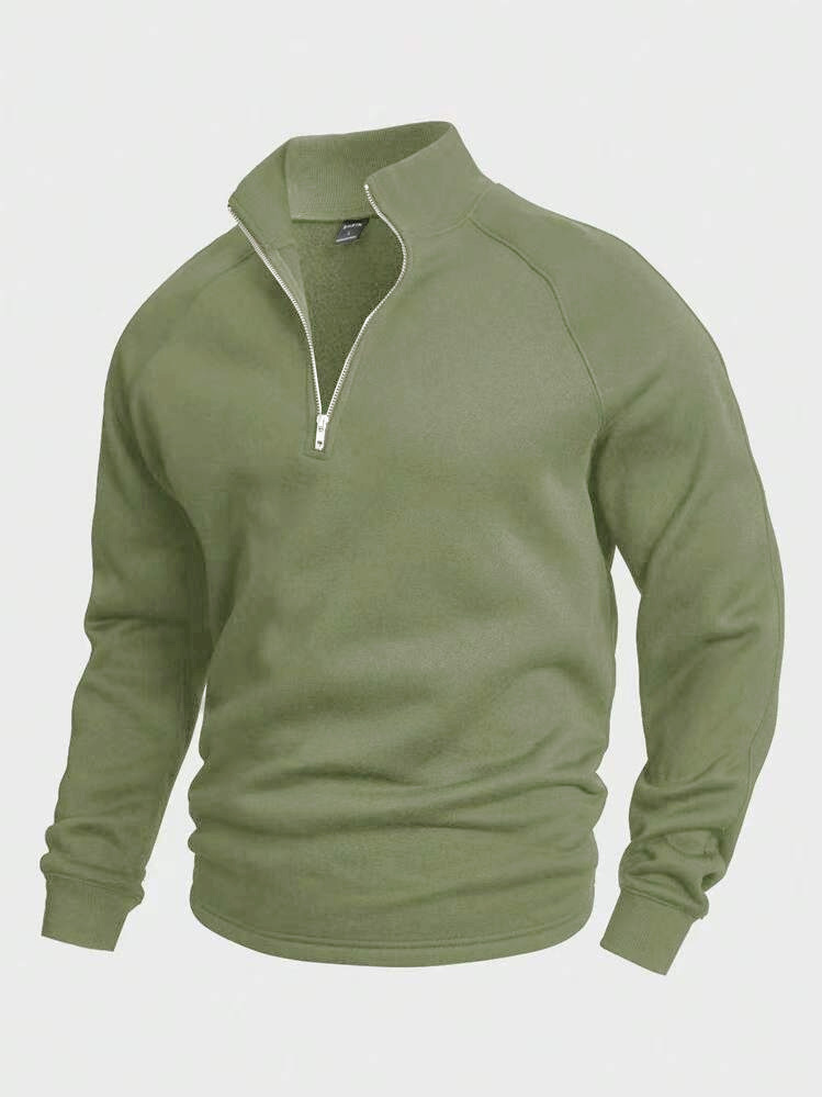 Kelvin | Stylish zip-up jumper with stand-up collar