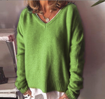 Lucienne | Pull ample chiné à col V