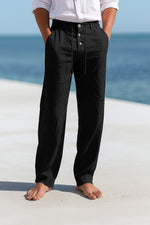 BREATHABLE LINEN TROUSERS FOR MEN