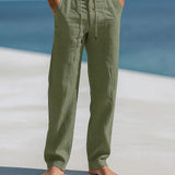 BREATHABLE LINEN TROUSERS FOR MEN