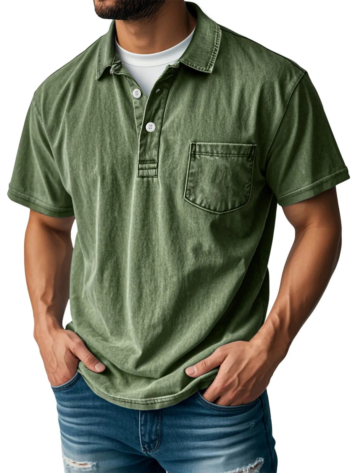 Donald | Stylish short-sleeved polo shirt
