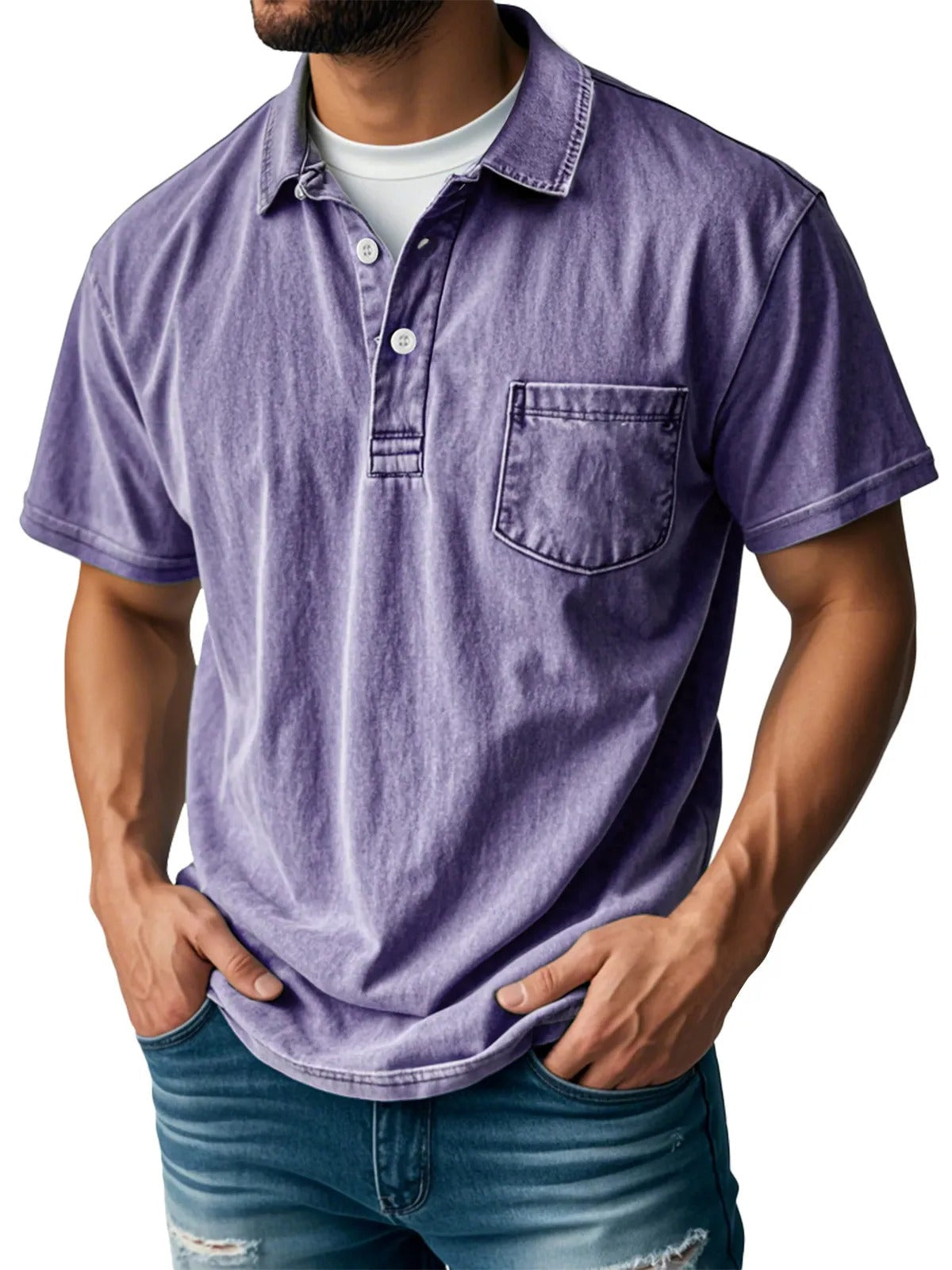Donald | Stylish short-sleeved polo shirt