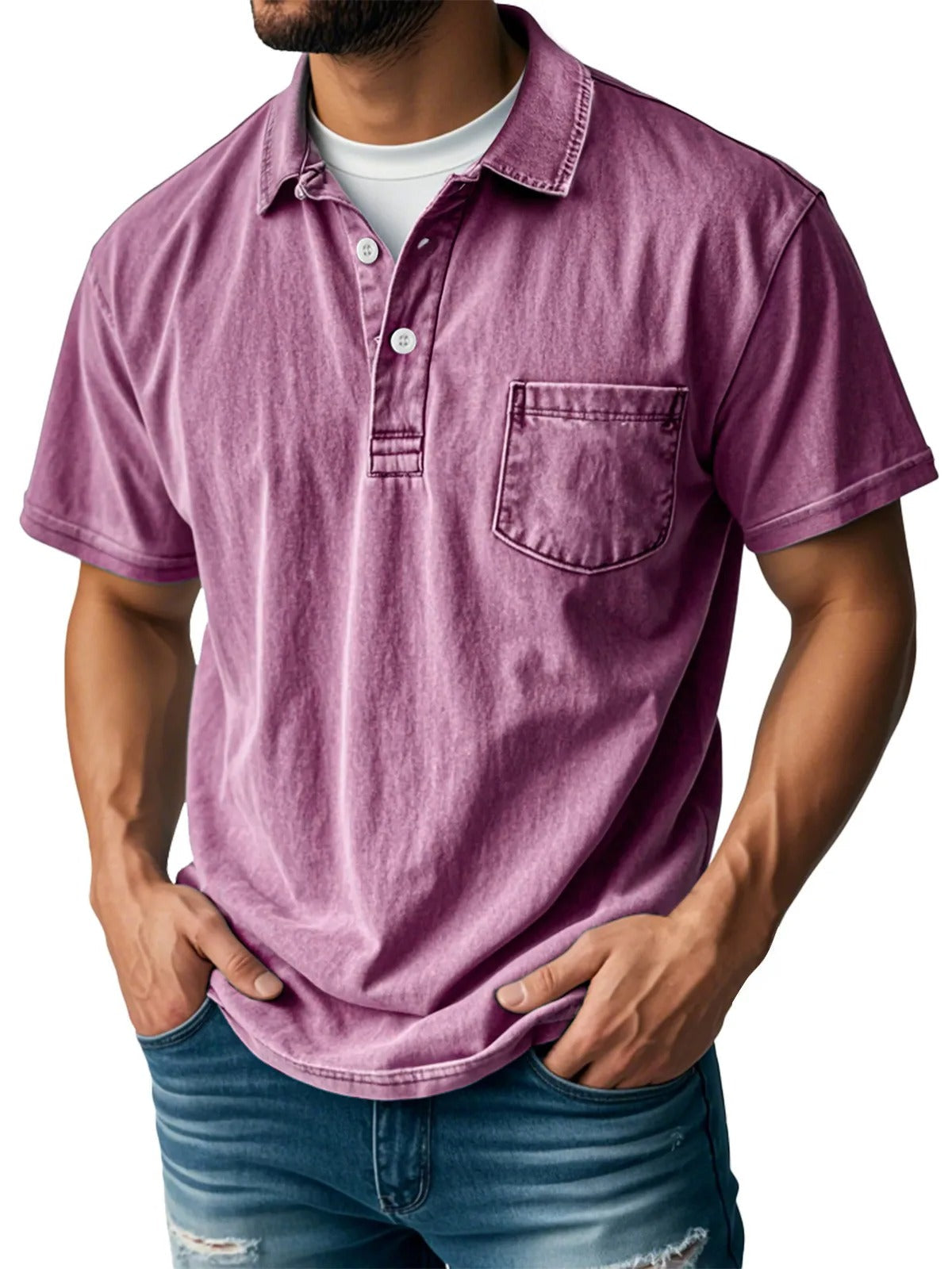 Donald | Stylish short-sleeved polo shirt