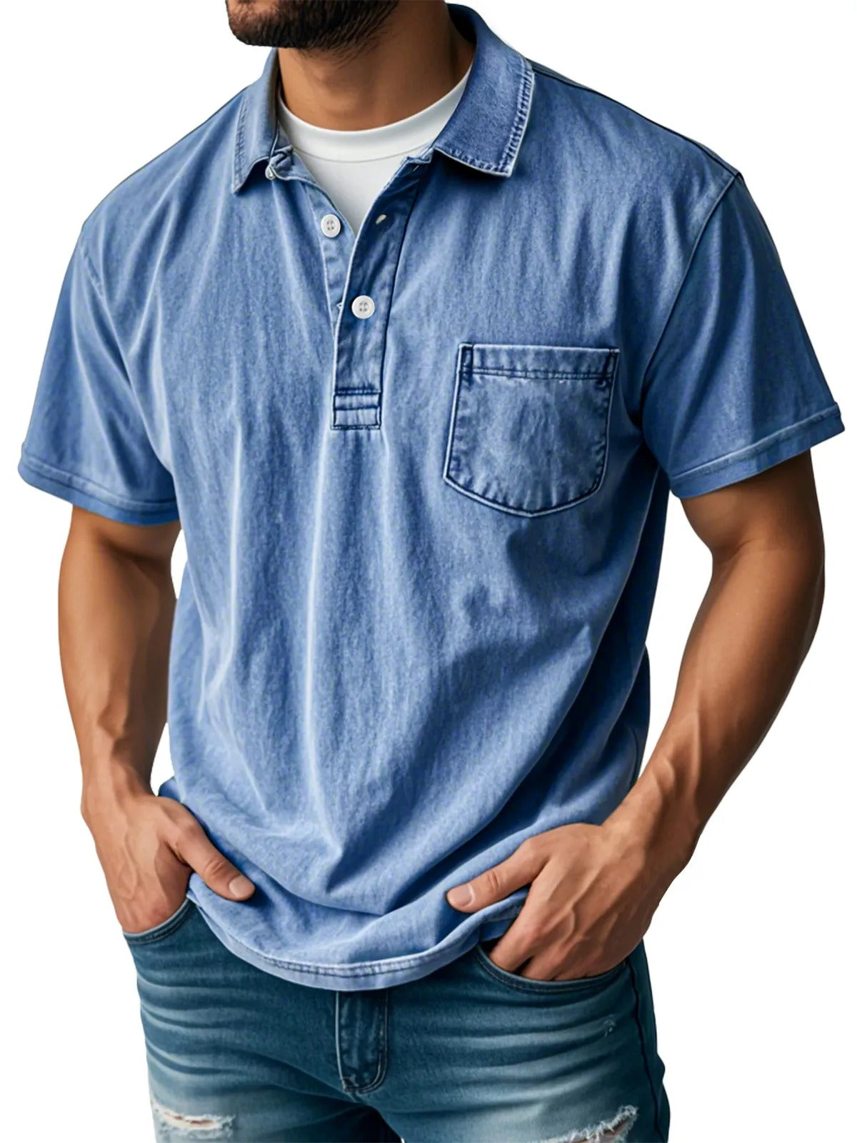 Donald | Stylish short-sleeved polo shirt