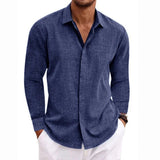 LINEN LONG SLEEVE SHIRT FOR MEN