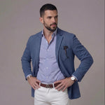 LINEN BLAZER JACKET FOR MEN