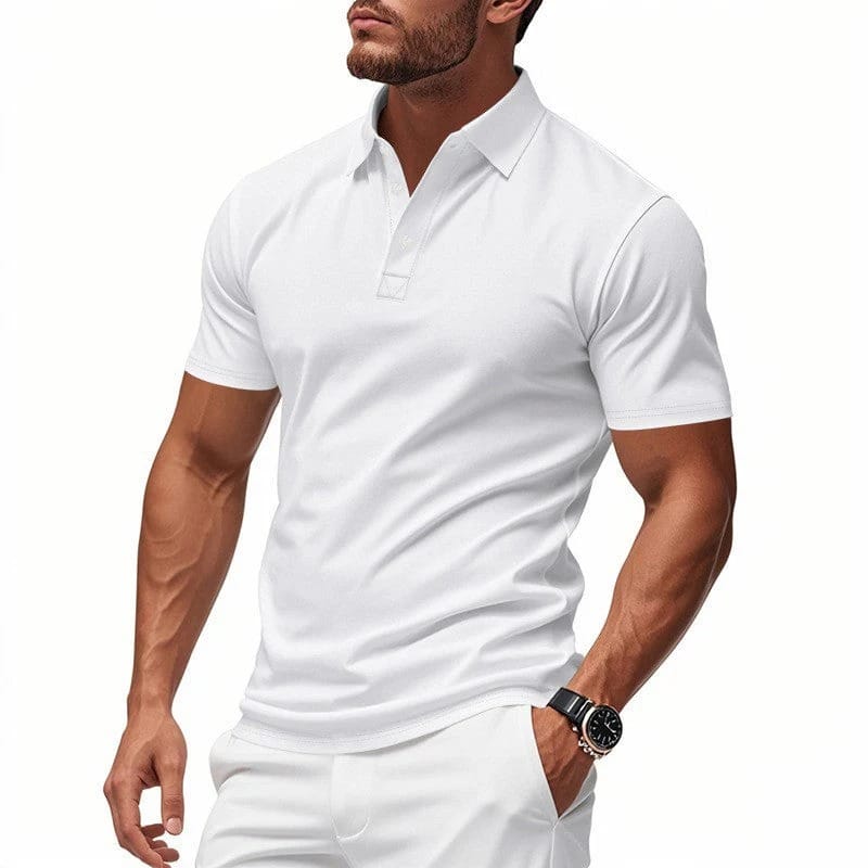 FITTED STRETCH POLO SHIRT FOR MEN