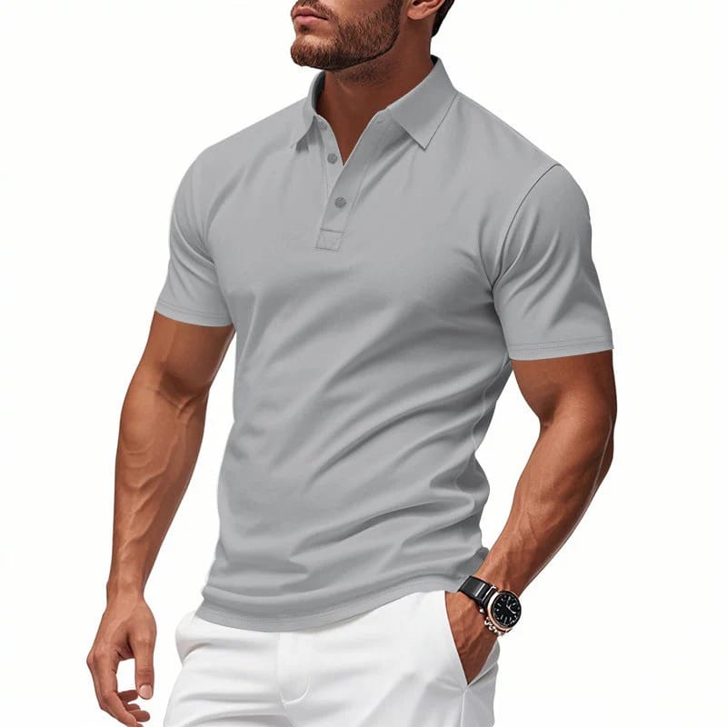 FITTED STRETCH POLO SHIRT FOR MEN