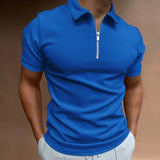 ZIP POLO SHIRT FOR MEN