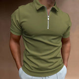 ZIP POLO SHIRT FOR MEN