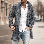 BUTTON TRENCH COAT FOR MEN