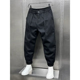 SLIM MELANGE TROUSERS FOR MEN