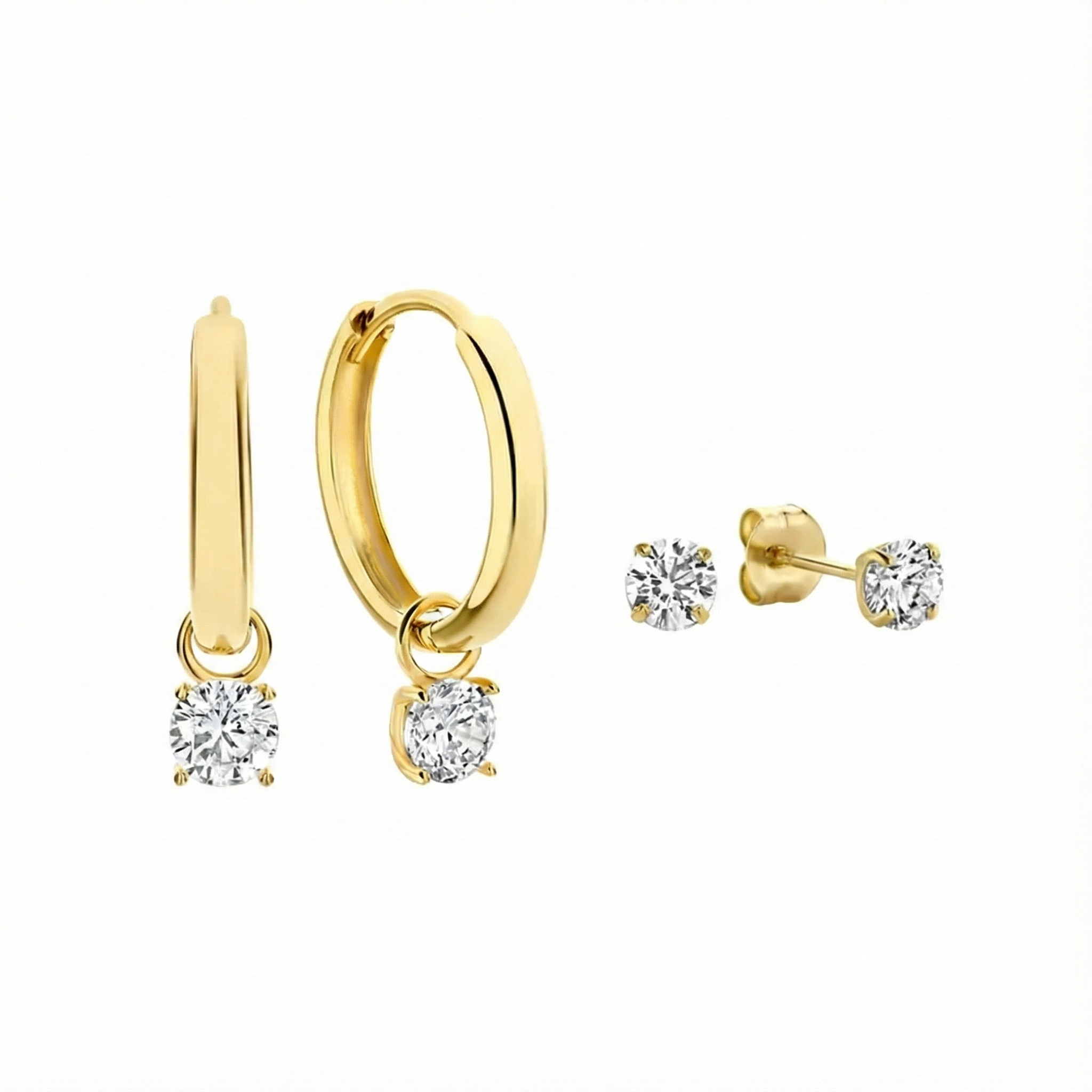 Set de boucles d’oreilles Larmes de Lune