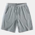 Ensemble — polo gaufré à manches courtes & short gaufré en maille à cordon